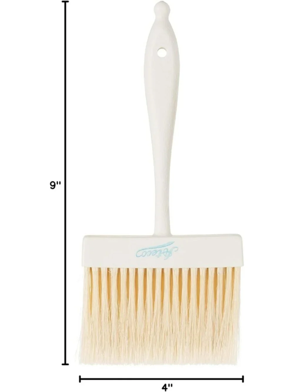 4-Inch Wide Pastry Brush with Natural Boar Bristles & Durable Plastic Handle